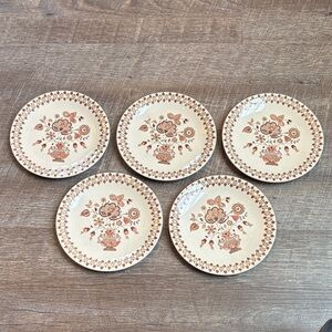 Johnson Brothers Jamestown Old Granite 6.5” Bread & Butter Plates Set of 5